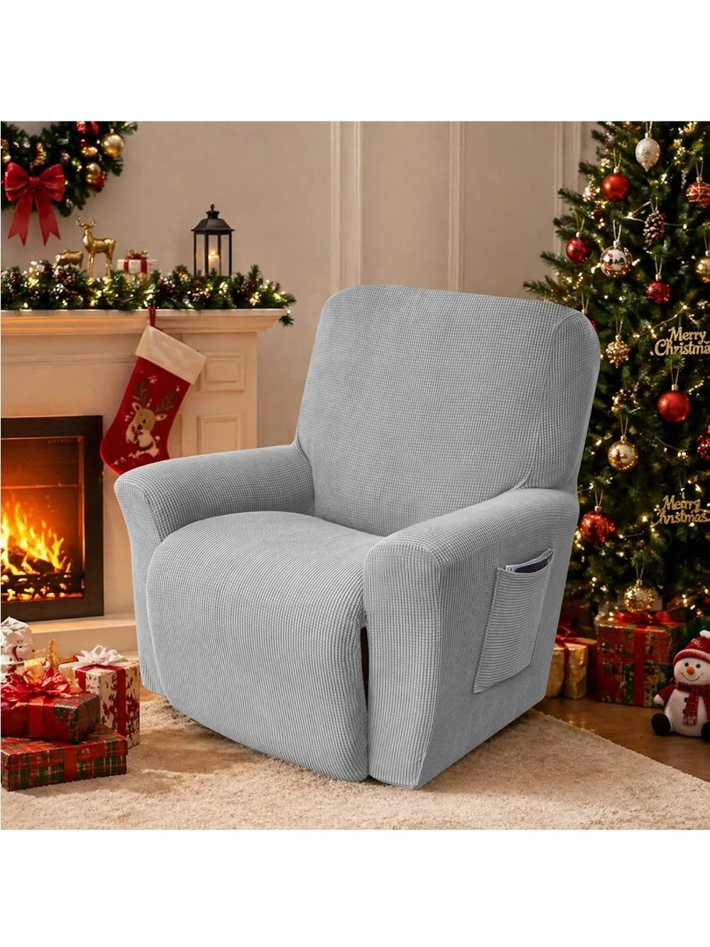 Silver recliner cover NEW